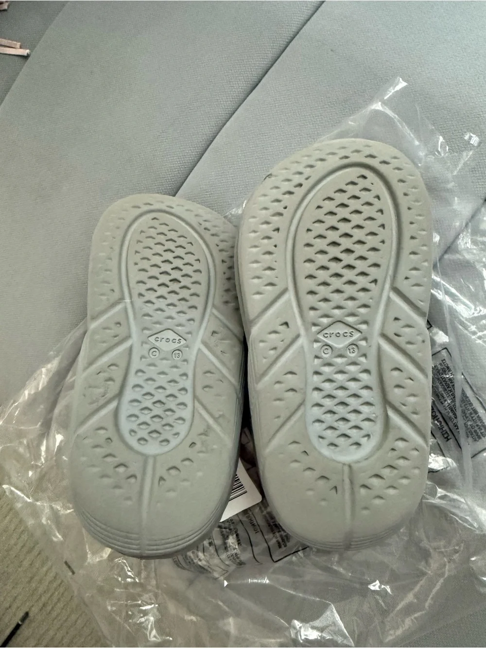 CROCS Kids Classic Clog in Light Gray